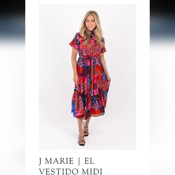 Colorful Patchwork Dress - Picture 8 of 8